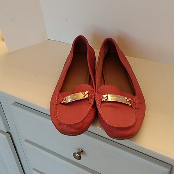 Coach Olive Loafers Pebble Grain Flats Slip On Shoes - Picture 3 of 13